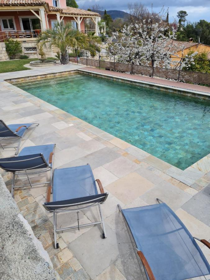 Superbe Villa Côte d'Azur Piscine chauffée Cabris Exterior foto
